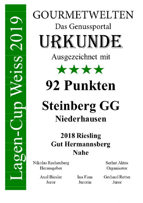 Urkunde Steinberg GG 2018
