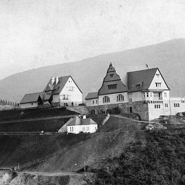 Die Gebäude der Domäne um 1913